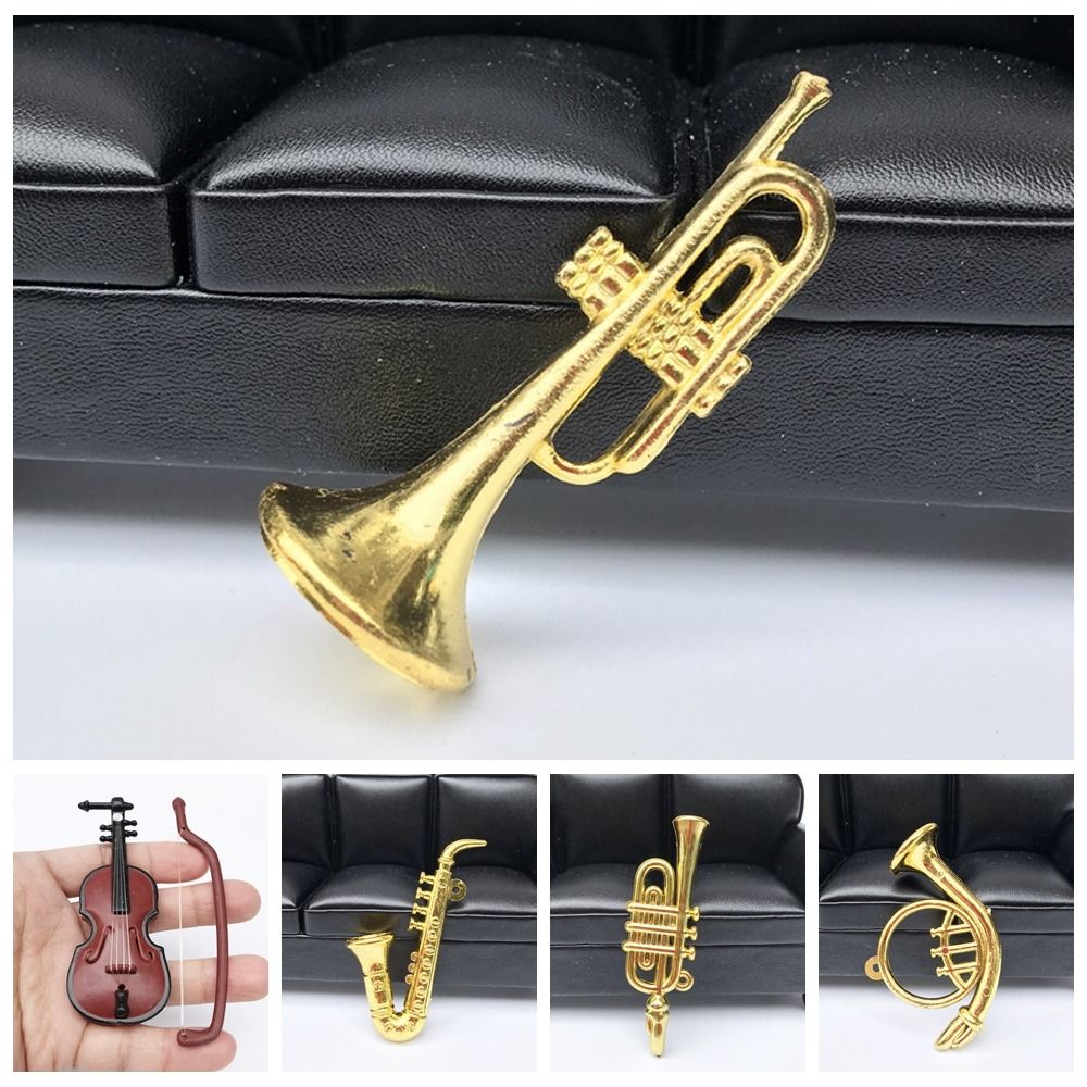Musical Instrument Japan - Миниатюрная модель, мини-саксофон с золотой трубой,