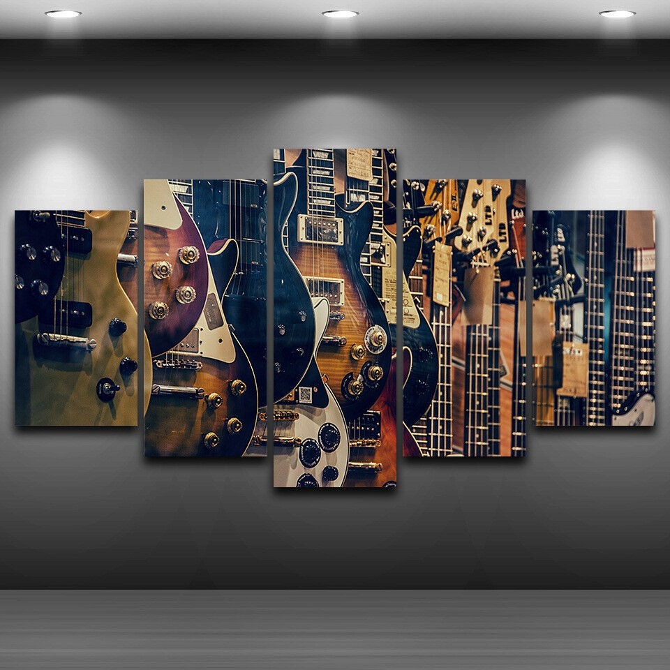 Musical Instrument Of Africa - Холст без рамки, 5 шт., винтажные