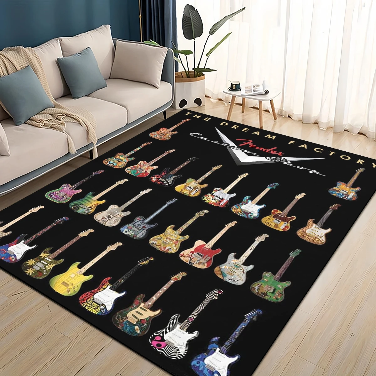 Musical Instruments Online - 3D Ретро логотип Fender, гитарные инструменты,