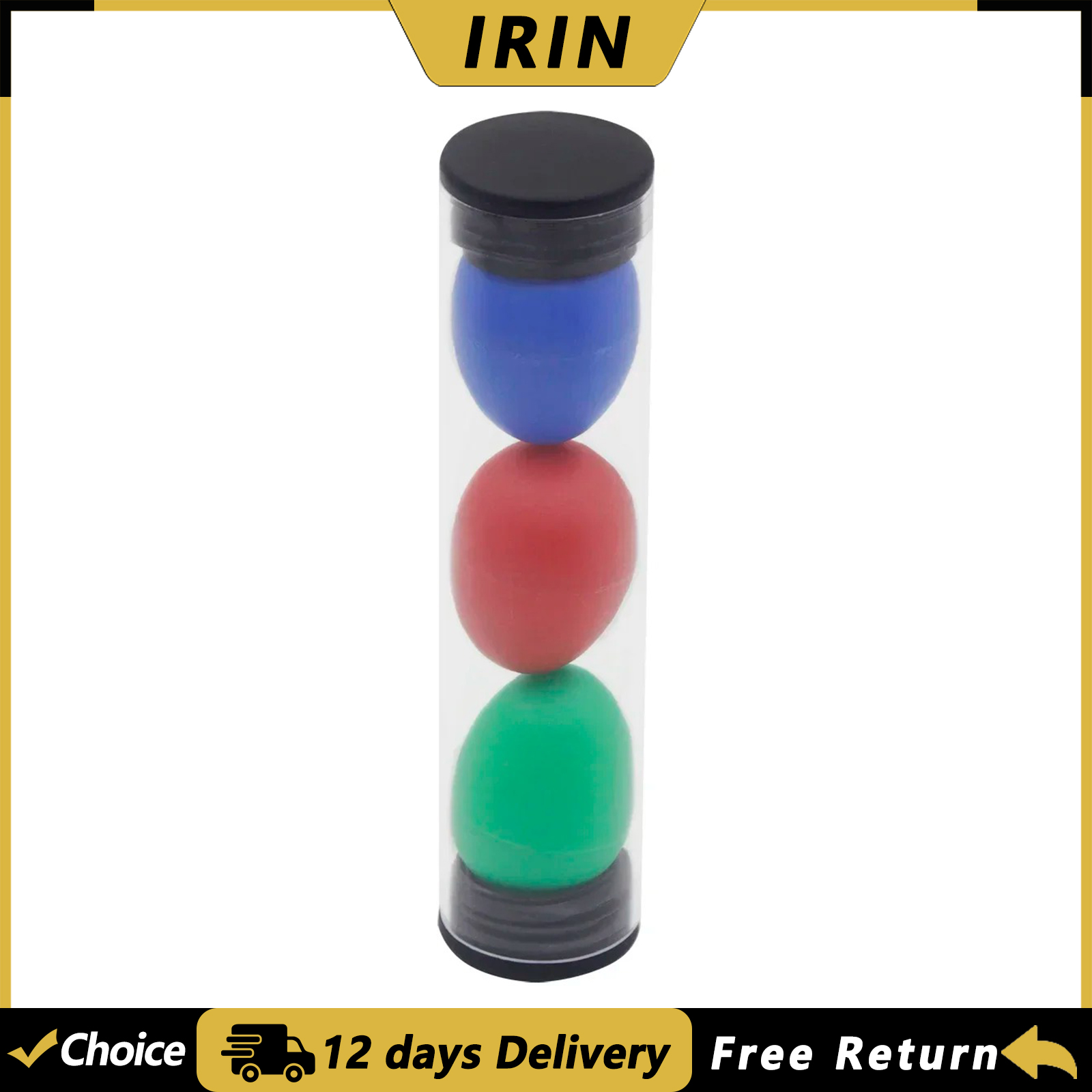Musical Instrument Maraca - Набор IRIN из 3 разноцветных песочных