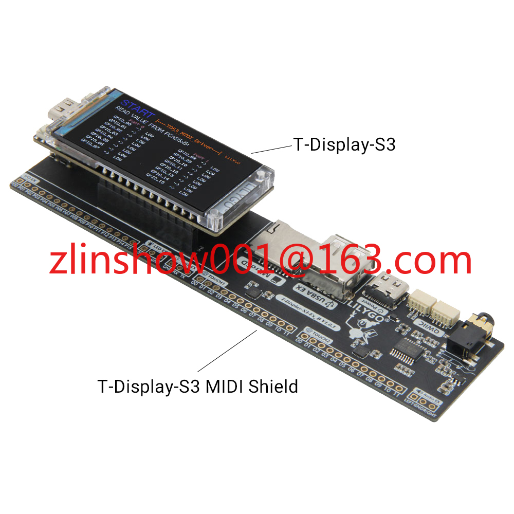Musical Instrument Digital Interface - Плата разработки T-Display-S3 MIDI Shield для