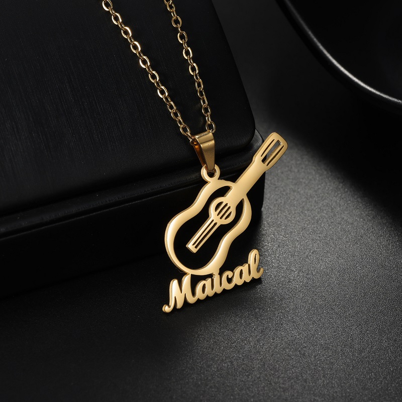 Musical Instrument And Names - Новое персонализированное ожерелье с подвеской в