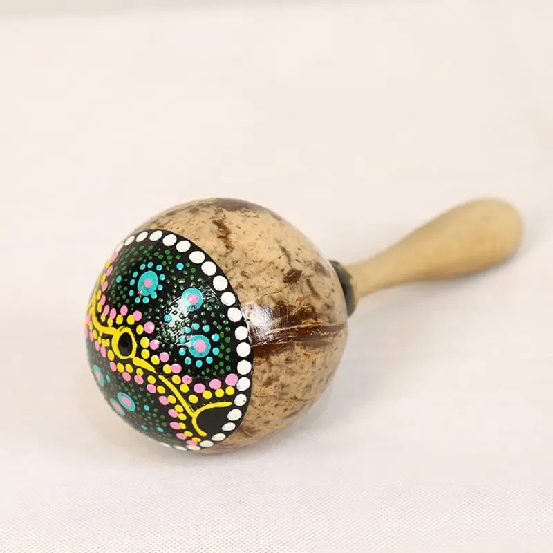 Musical Instrument Maraca - Окрашенный маракасы из скорлупы кокоса, натуральный