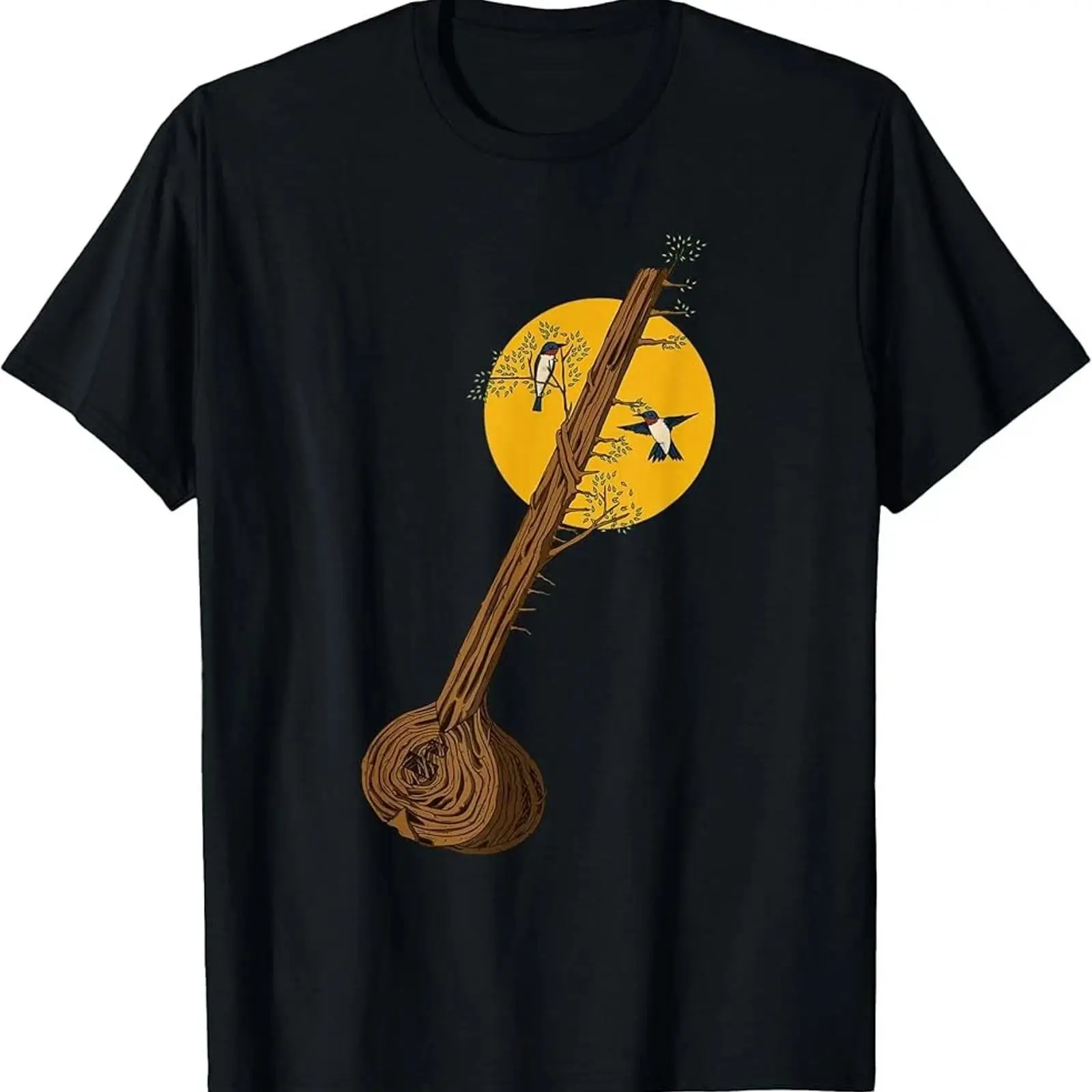 Musical Instrument Sitar - Футболка Sitar InstrumenT с изображением Древа