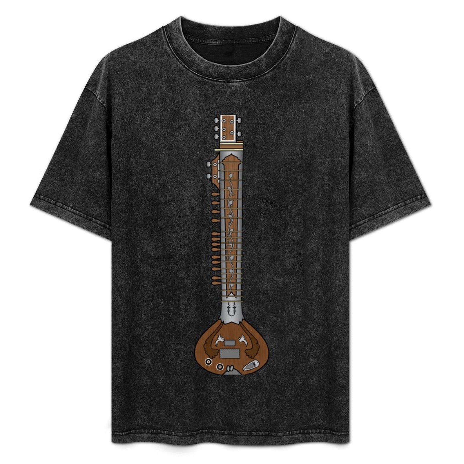 Musical Instrument Sitar - Футболка с изображением музыкальных инструментов -