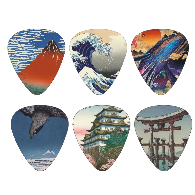 Musical Instrument Japanese - Новые медиаторы для гитары, 12 шт./компл.,