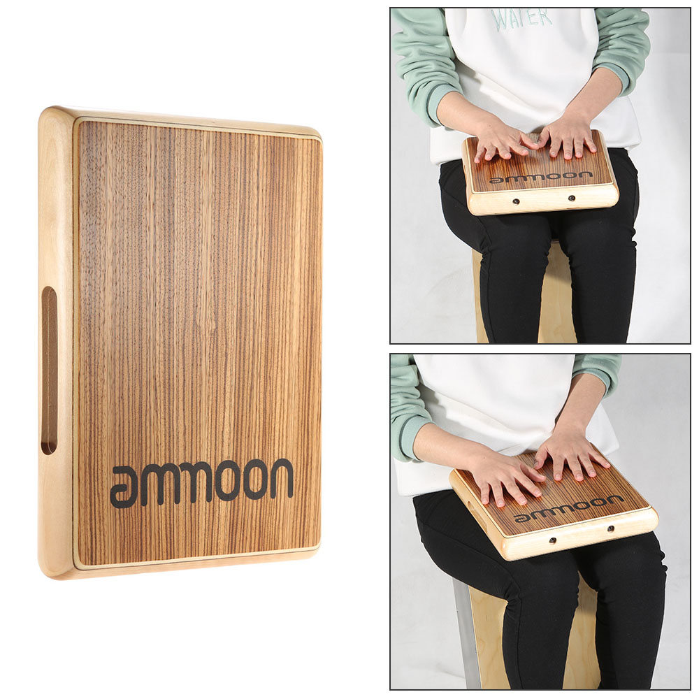 Cajon Box Drum - Компактный дорожный кахонный плоский ручной барабан,