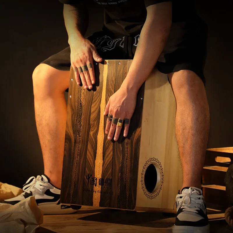 Cajon Box Drum - Кахоновая коробка из цельного дерева, барабан,