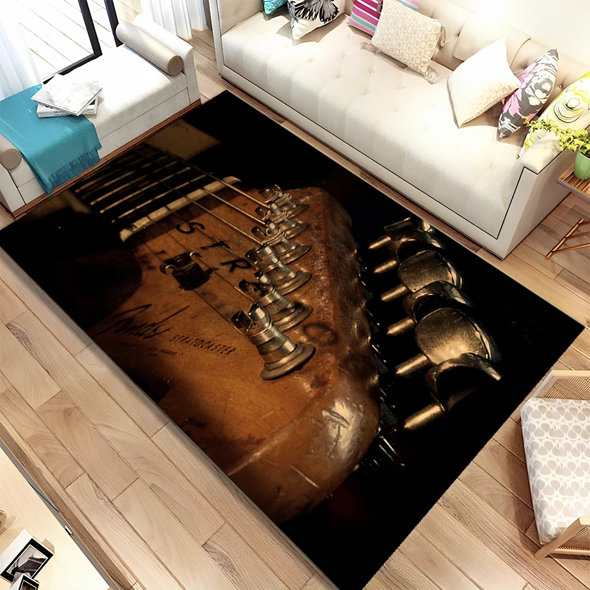 Musical Instruments Online - Музыкальный коврик-дорожка с изображением гитары и