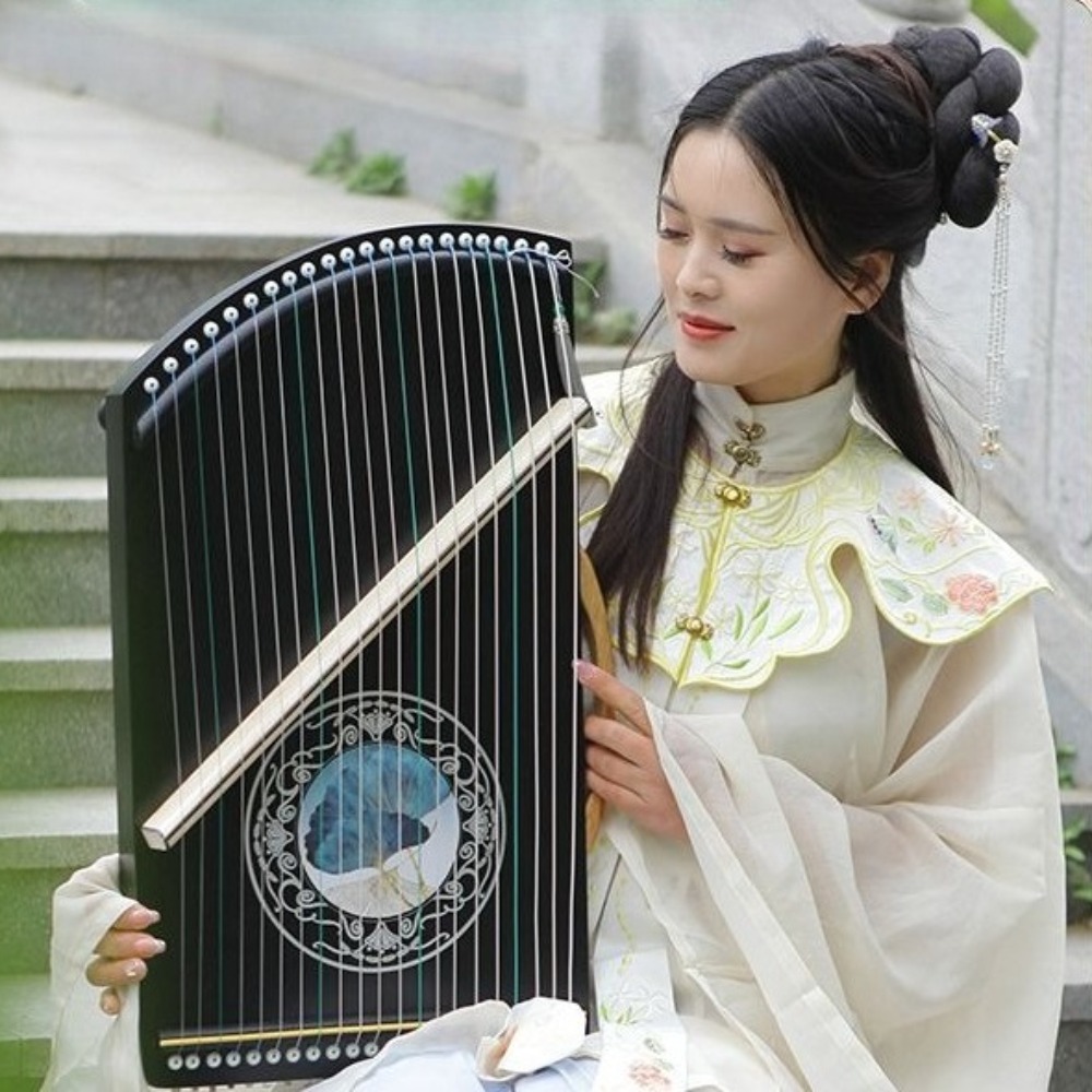 Деревянный 21-струнный мини-Gu – обзор и цена Musical Instrument Guzheng