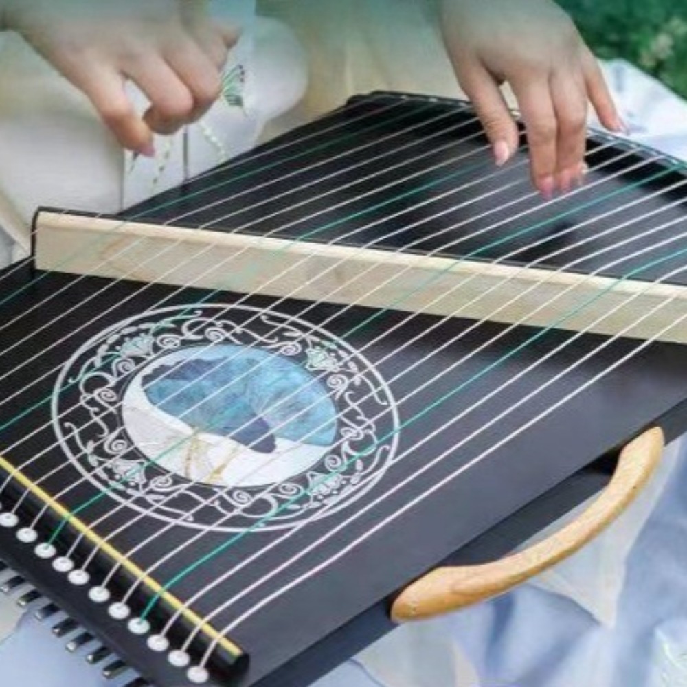 Деревянный 21-струнный мини-Gu – обзор и цена Musical Instrument Guzheng